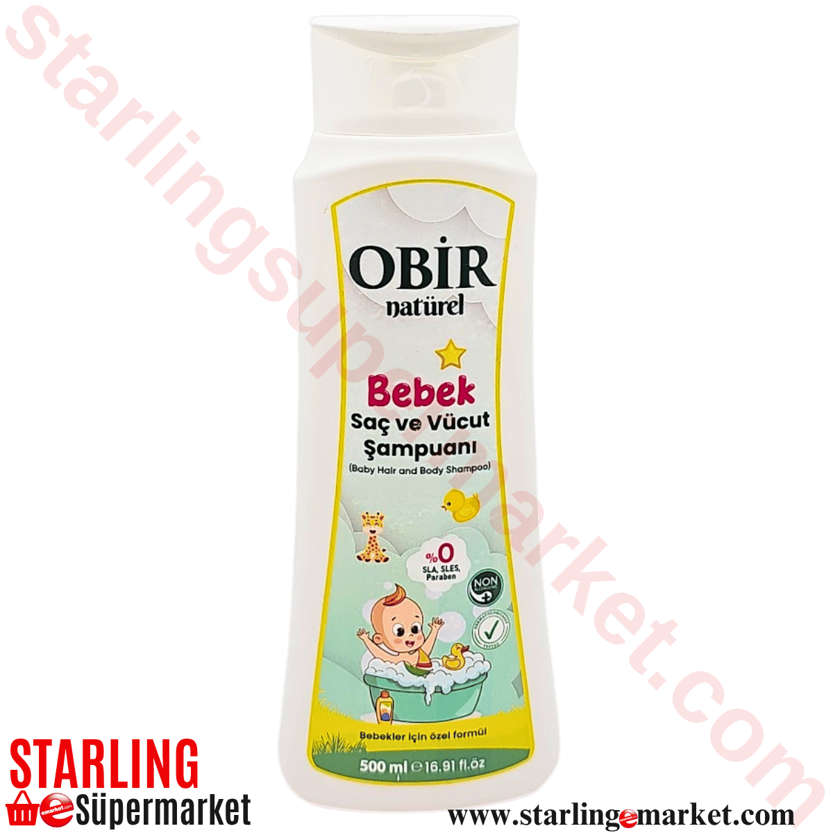 OBIR NATUREL BEBEK SAC VE VUCUT SAMPUAN 500 ML