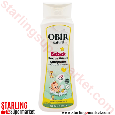 OBIR NATUREL BEBEK SAC VE VUCUT SAMPUAN 500 ML