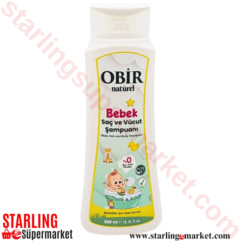 OBIR NATUREL BEBEK SAC VE VUCUT SAMPUAN 500 ML