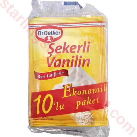 DR OETKER SEKERLI VANILIN 10 LU