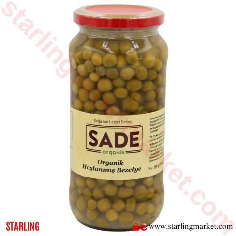 SADE ORGANIK HASLANMIS BEZELYE 580 G