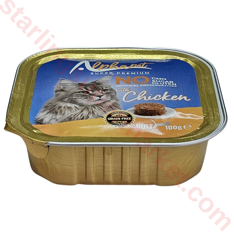 ALPHAPET KEDI MAMASI ISLAK TAVUK EZME YETIS. 100 G