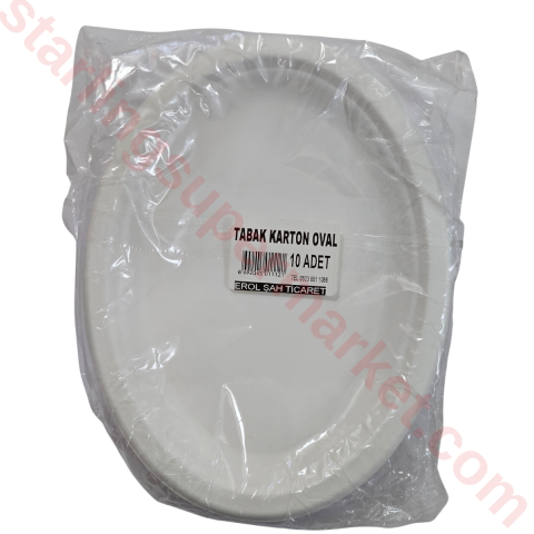 SAH TABAK KARTON OVAL 10 LU