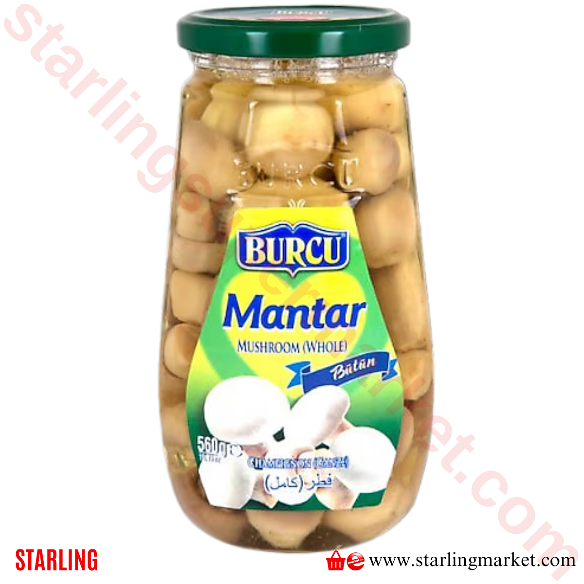 BURCU MANTAR BUTUN KONSERVE 560 G