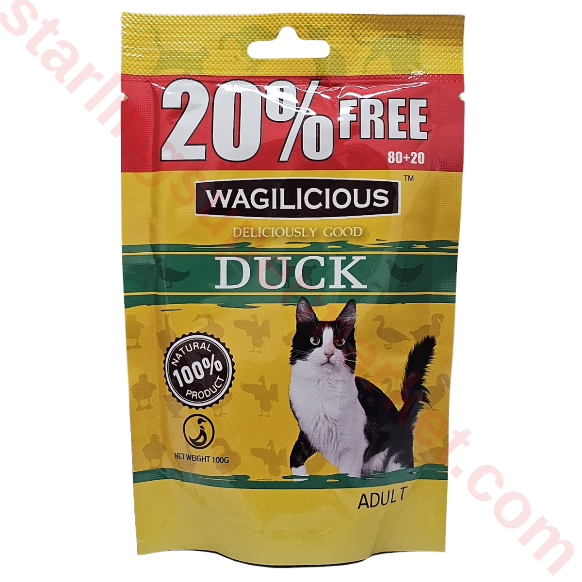 WAGILICIOUS KEDI MAMASI ISLAK DUCK&VEGETABL 100 G