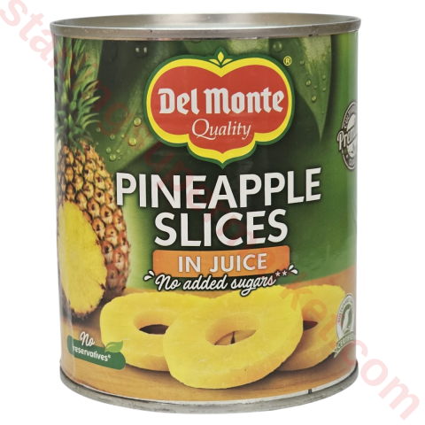 DELMONTE PINEAPPLE SLICES IN JUICE 820 G