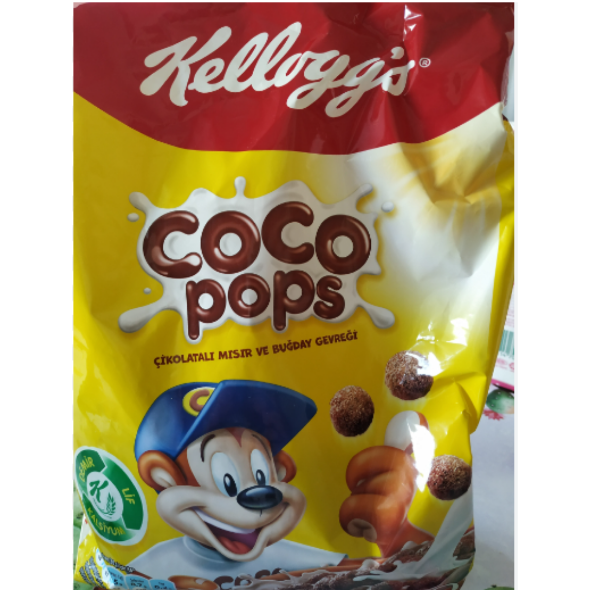 KELLOGS GEVREK CORN FLAKES COCO POPS POSET 450 G