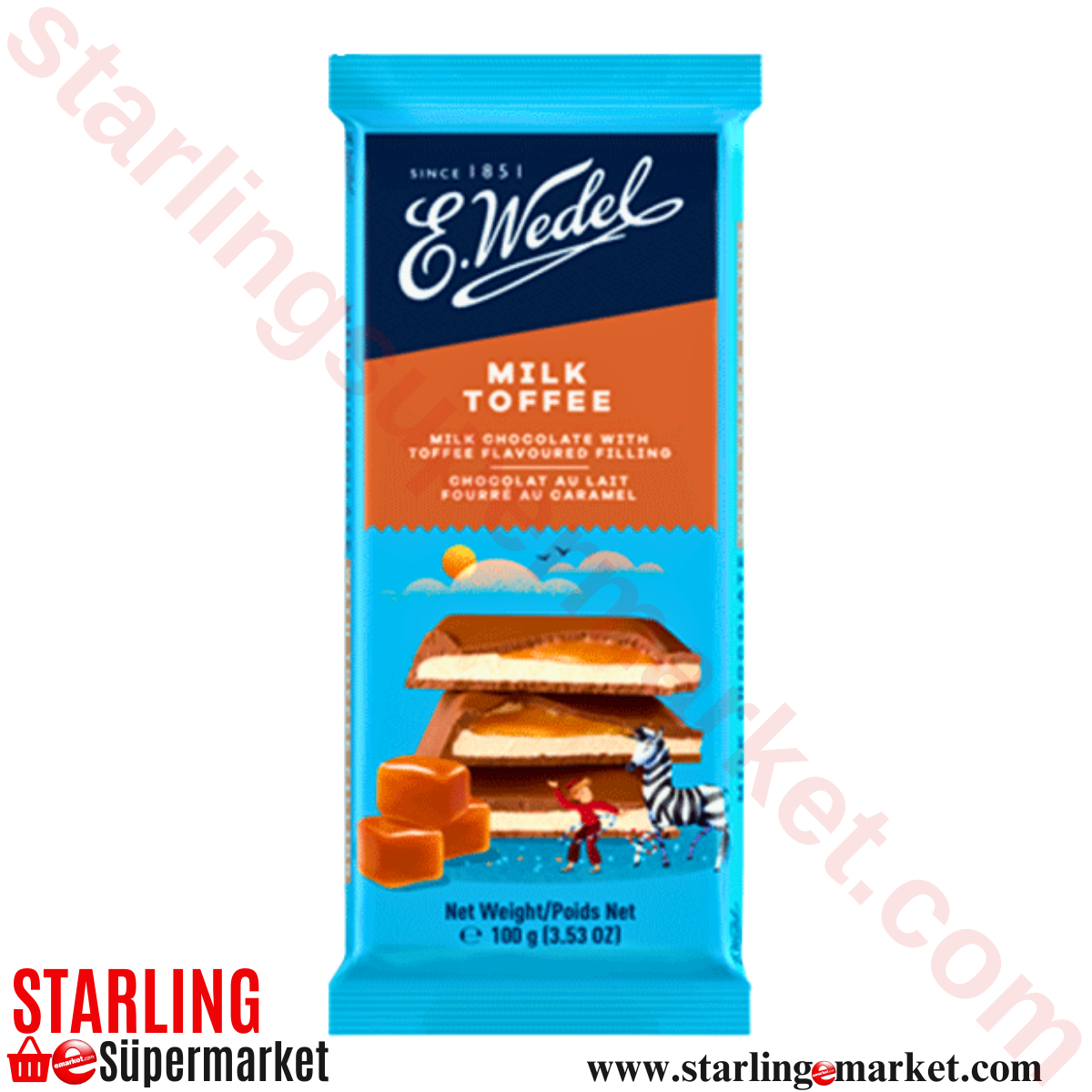 WEDEL CIKOLATA MILK TOFFEE 100 G