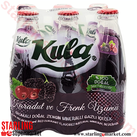 KULA MADEN SUYU FRENK UZUMU KARADUT 6*200 ML