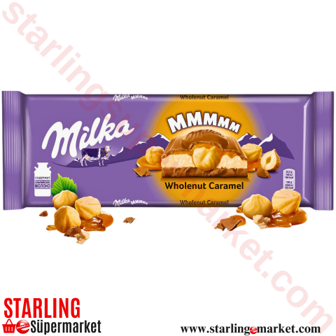 MILKA CIKOLATA WHOLENUT CARAMEL 300 G