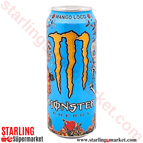 MONSTER ENERGY DRINK MANGO LOCO MAVI 500 ML
