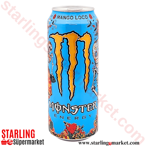 MONSTER ENERGY DRINK MANGO LOCO MAVI 500 ML