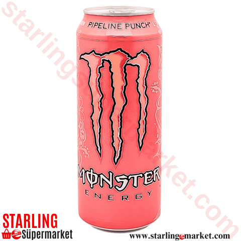 MONSTER ENERGY DRINK PIPELINE PUNC KIRMIZI 500 ML