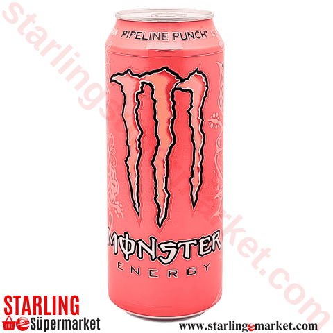 MONSTER ENERGY DRINK PIPELINE PUNC KIRMIZI 500 ML