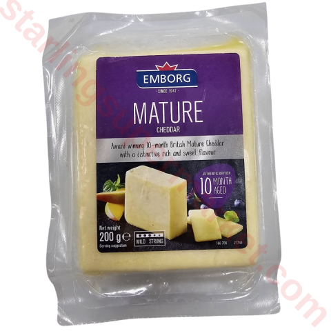 EMBORG PEYNIR MATURE CHEDDAR PORSIYON 200 G