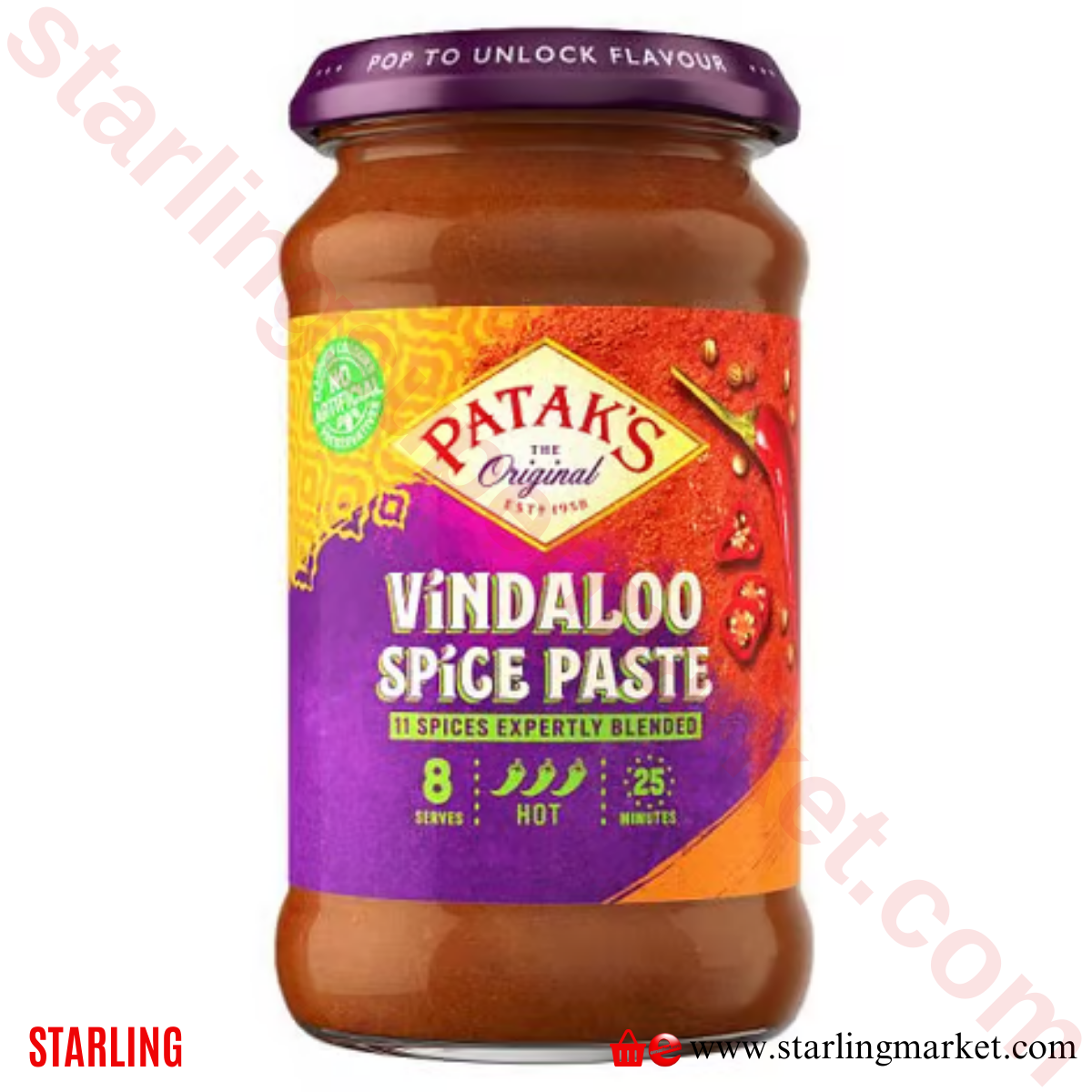 PATAKS VINDALOO SPICE MARINADE PASTE 283 G