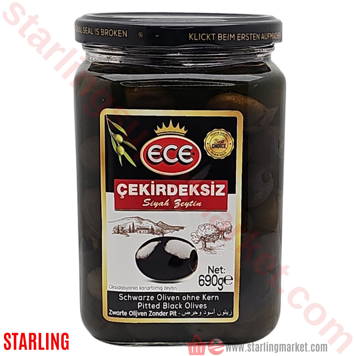 ECE ZEYTIN SIYAH CEKIRDEKSIZ 690 G