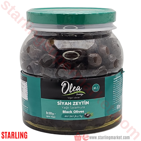 OLEA FAMILYA SIYAH ZEYTIN YAGLI SELE 261-320 800 G