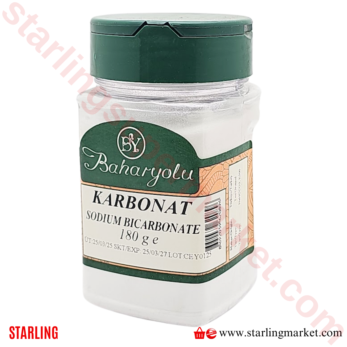 BAHARYOLU KARBONAT TOZ PLASTIK 180 G