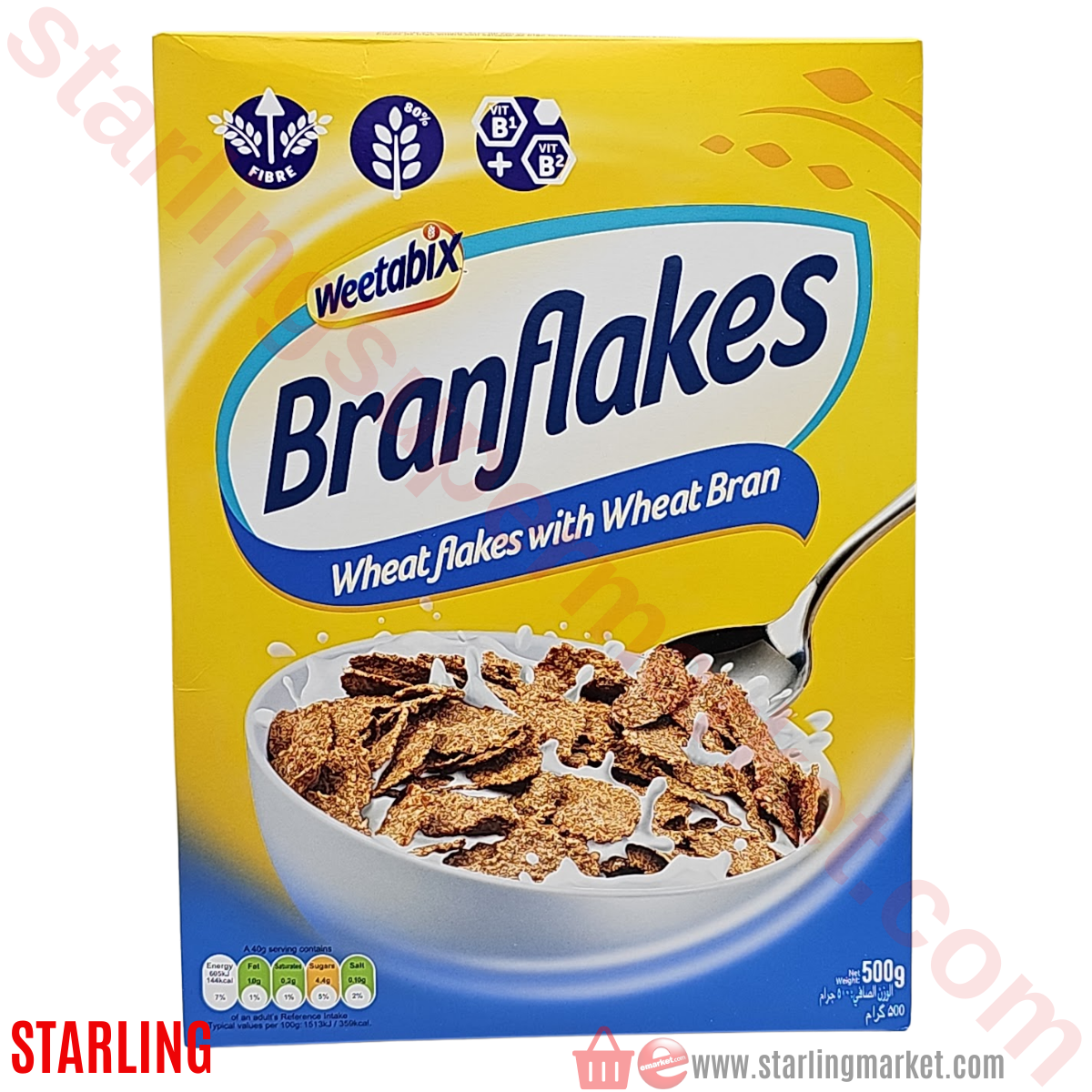 WEETABIX BRAN FLAKES 500 G