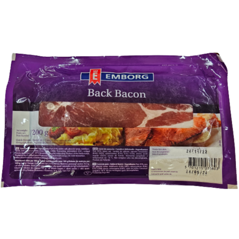 EMBORG BACK BACON SMOKED DILIMLI 200 G