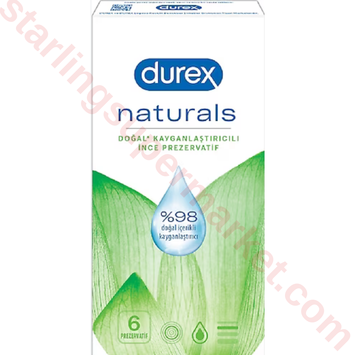 DUREX PREZERVATIF NATURALS 6 LI