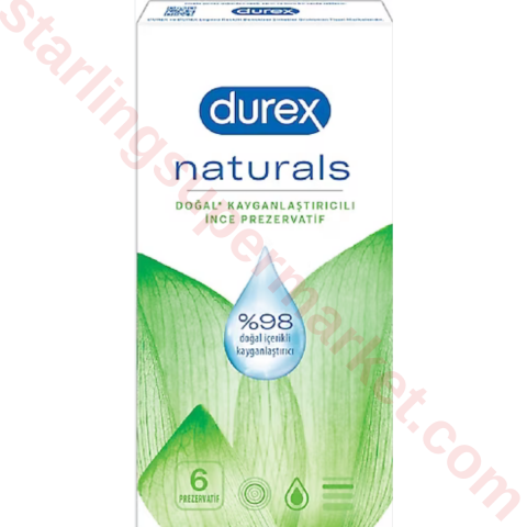 DUREX PREZERVATIF NATURALS 6 LI