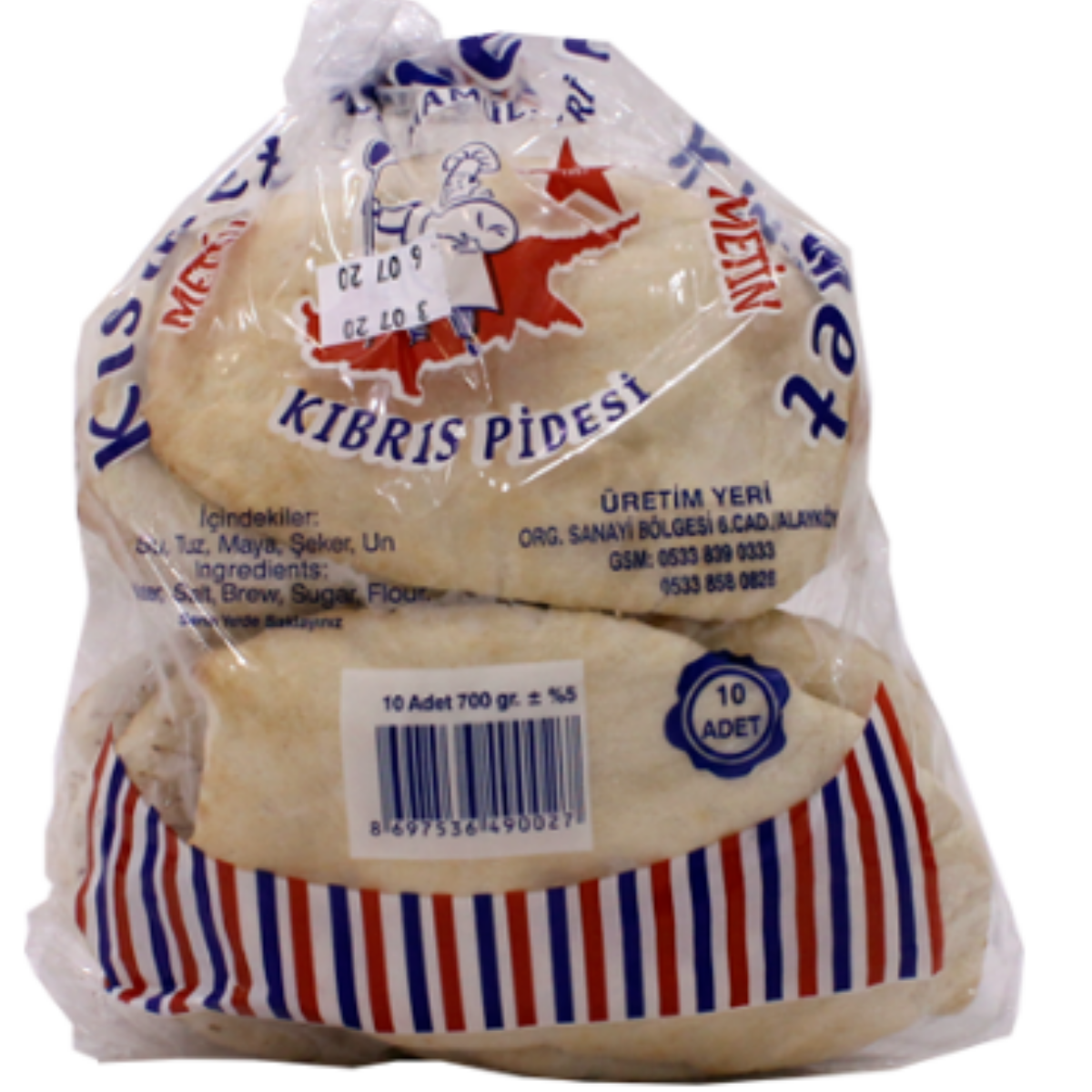 KISMET MERKAN KIBRIS PIDE 10 LU