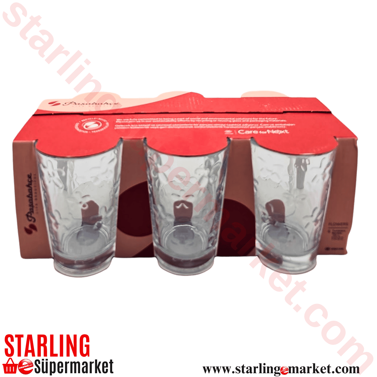 PASABAHCE FLOWERS SU BARDAGI 6 LI 52944