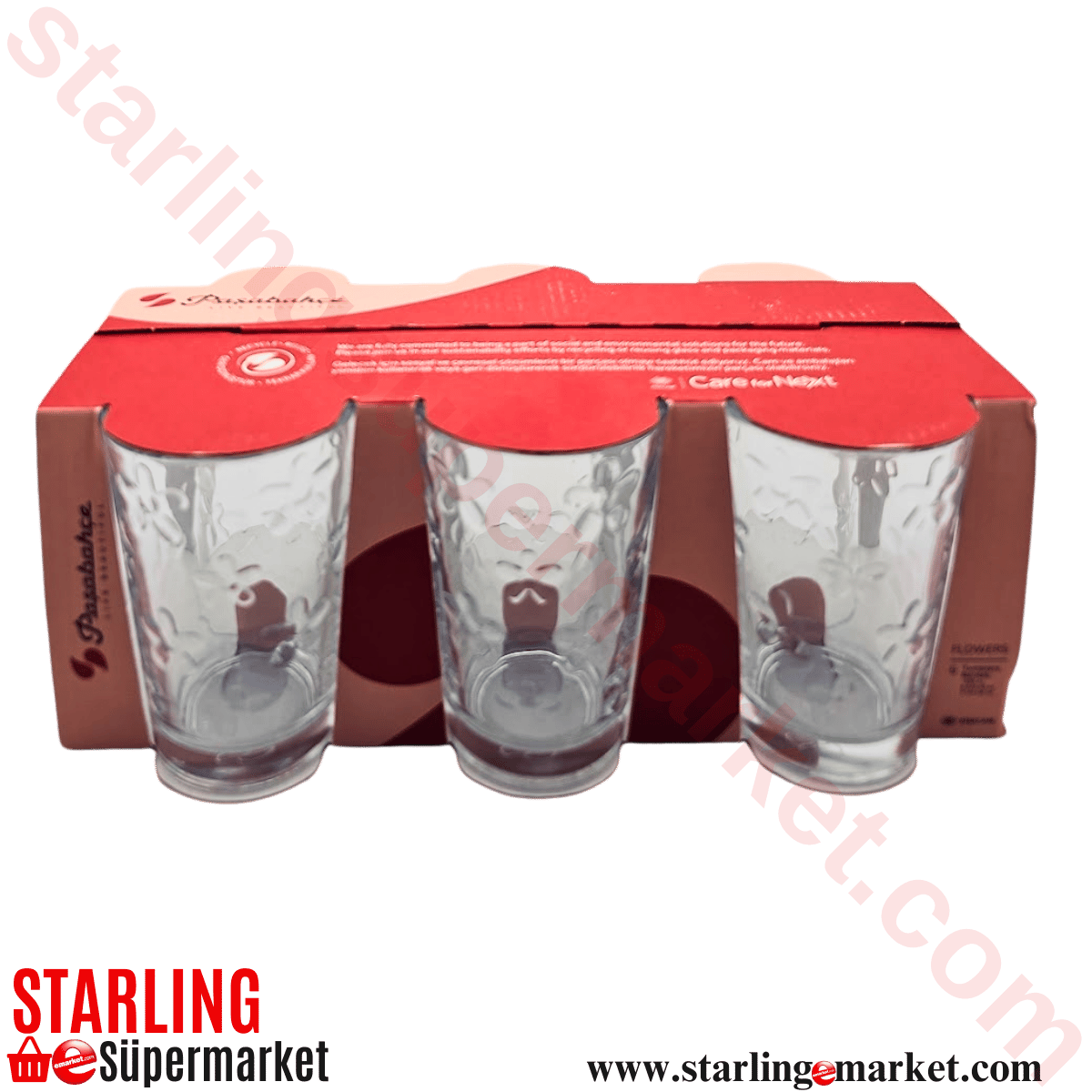 PASABAHCE FLOWERS SU BARDAGI 6 LI 52944