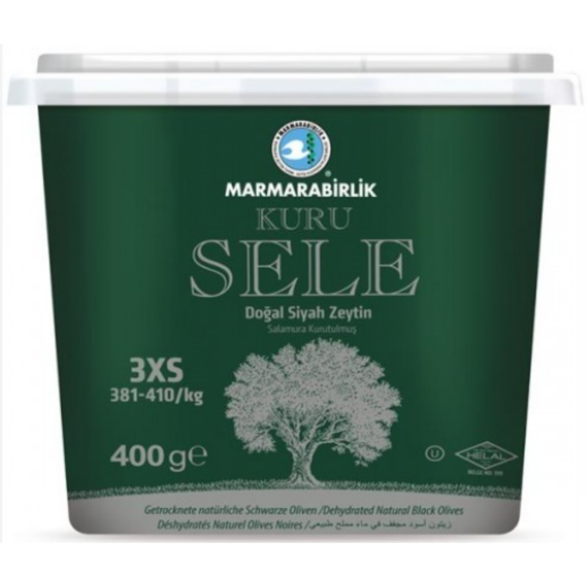 MARMARABIRLIK ZEYTIN KURU SELE LUKS 400 G