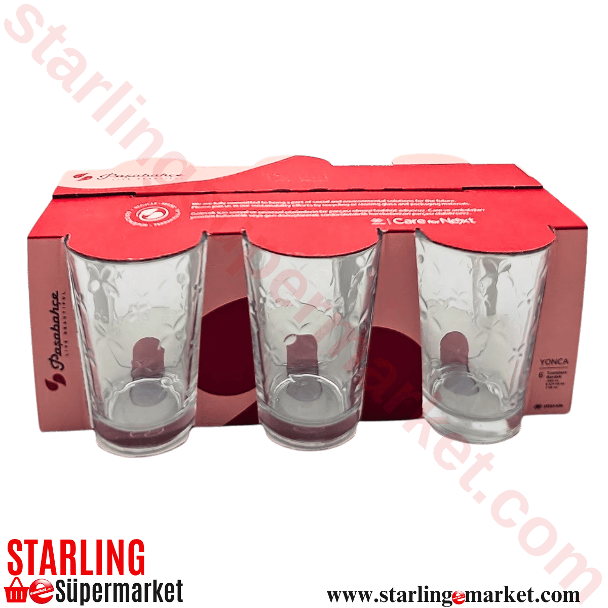 PASABAHCE SU BARDAGI YONCA 6 LI