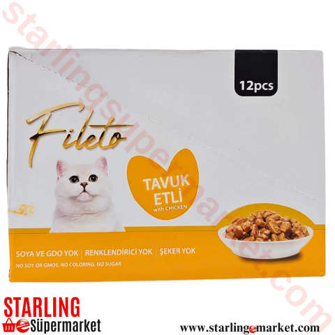 FILETO KEDI MAMASI ISLAK TAVUKLU 12*85 G