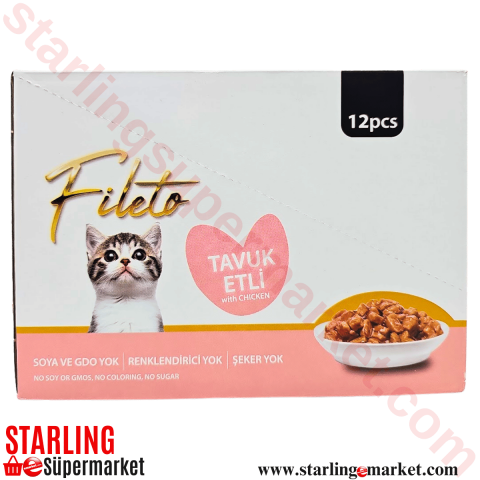 FILETO KEDI MAMASI ISLAK YAVRU TAVUKLU 12*85 G