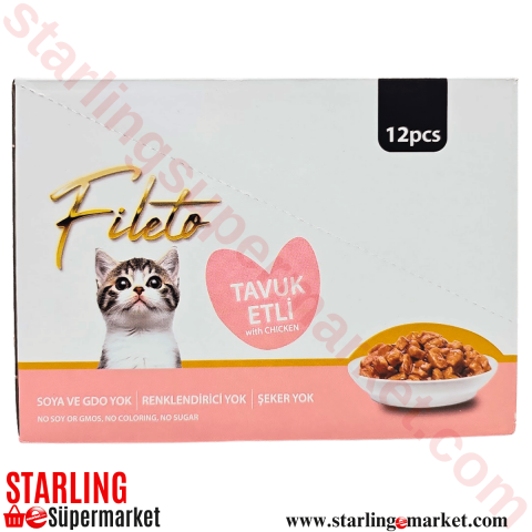 FILETO KEDI MAMASI ISLAK YAVRU TAVUKLU 12*85 G
