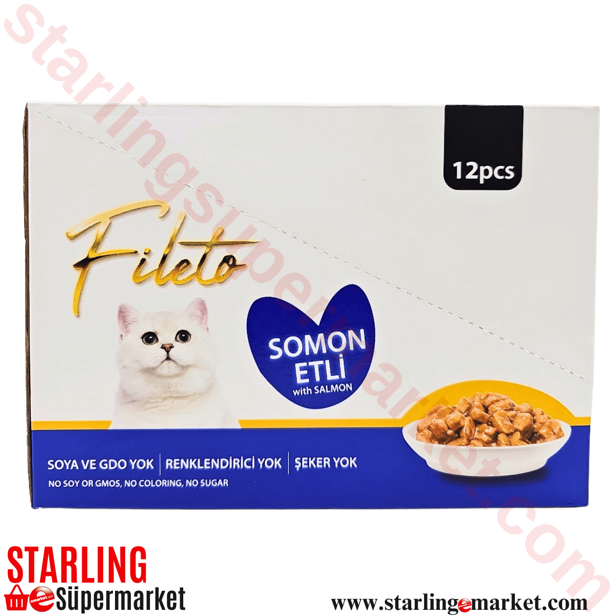 FILETO KEDI MAMASI ISLAK SOMONLU 12*85 G
