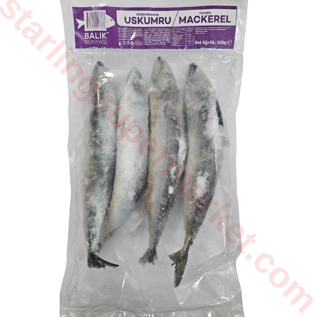BALIK DUNYASI DONDURULMUS USKUMRU BUTUN 900 G