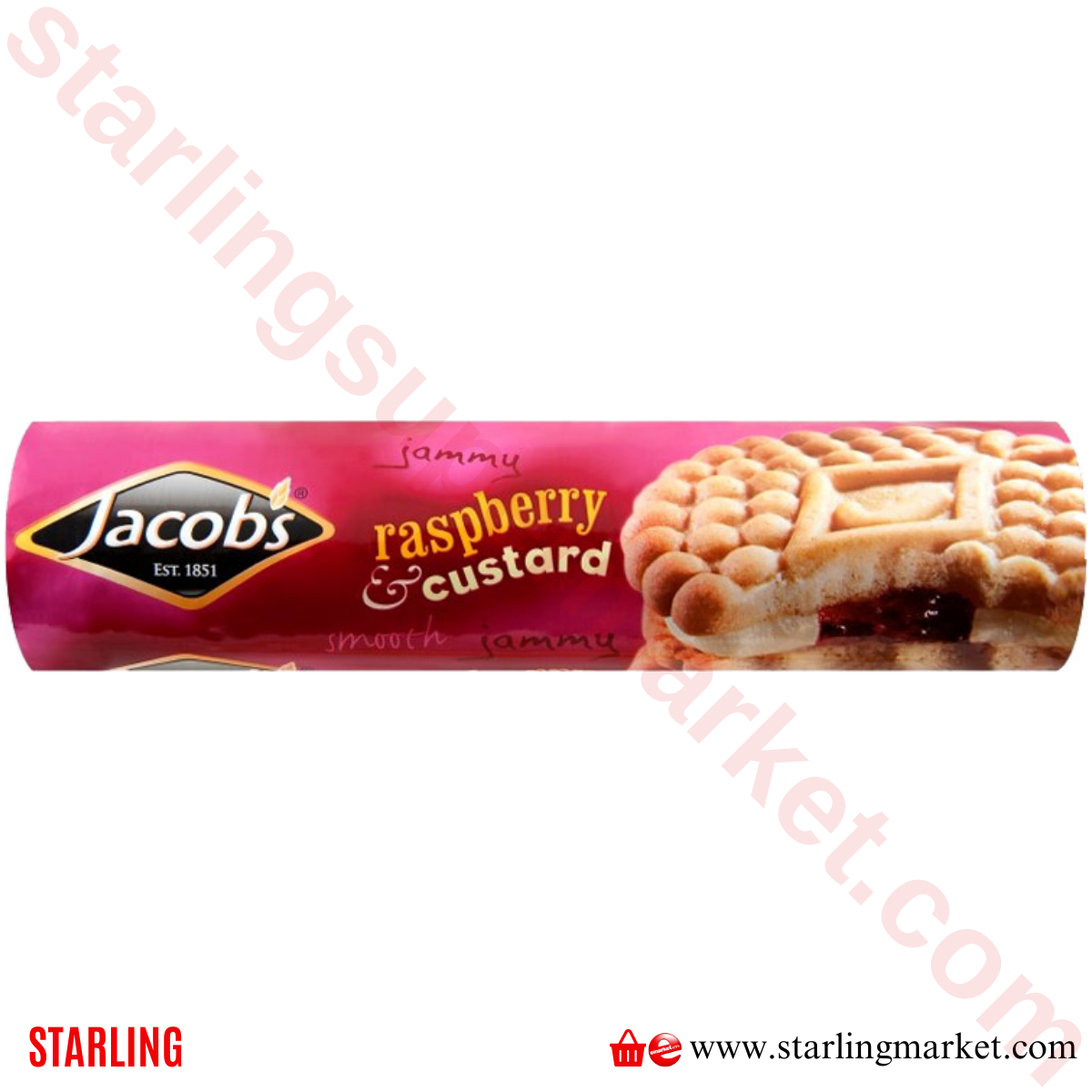 JACOBS BISKUVI RASPBERRY&CUSTARD 200 G