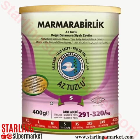 MARMARABIRLIK ZEYTIN AZ TUZLU 400 G