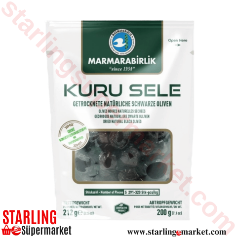 MARMARABIRLIK ZEYTIN SIYAH KURU SELE DOY S 200 G