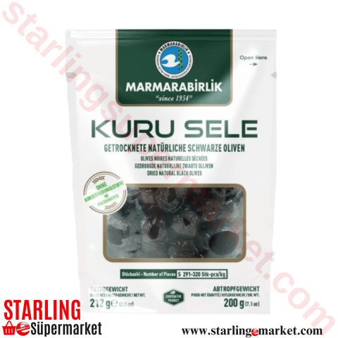 MARMARABIRLIK ZEYTIN SIYAH KURU SELE DOY S 200 G