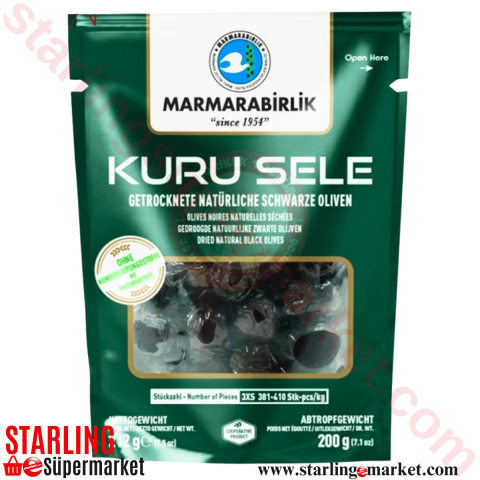 MARMARABIRLIK ZEYTIN SIYAH KURU SELE DOY 3XS 200 G