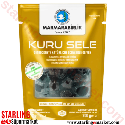 MARMARABIRLIK ZEYTIN SIYAH KURU SELE DOY 2XS 200 G