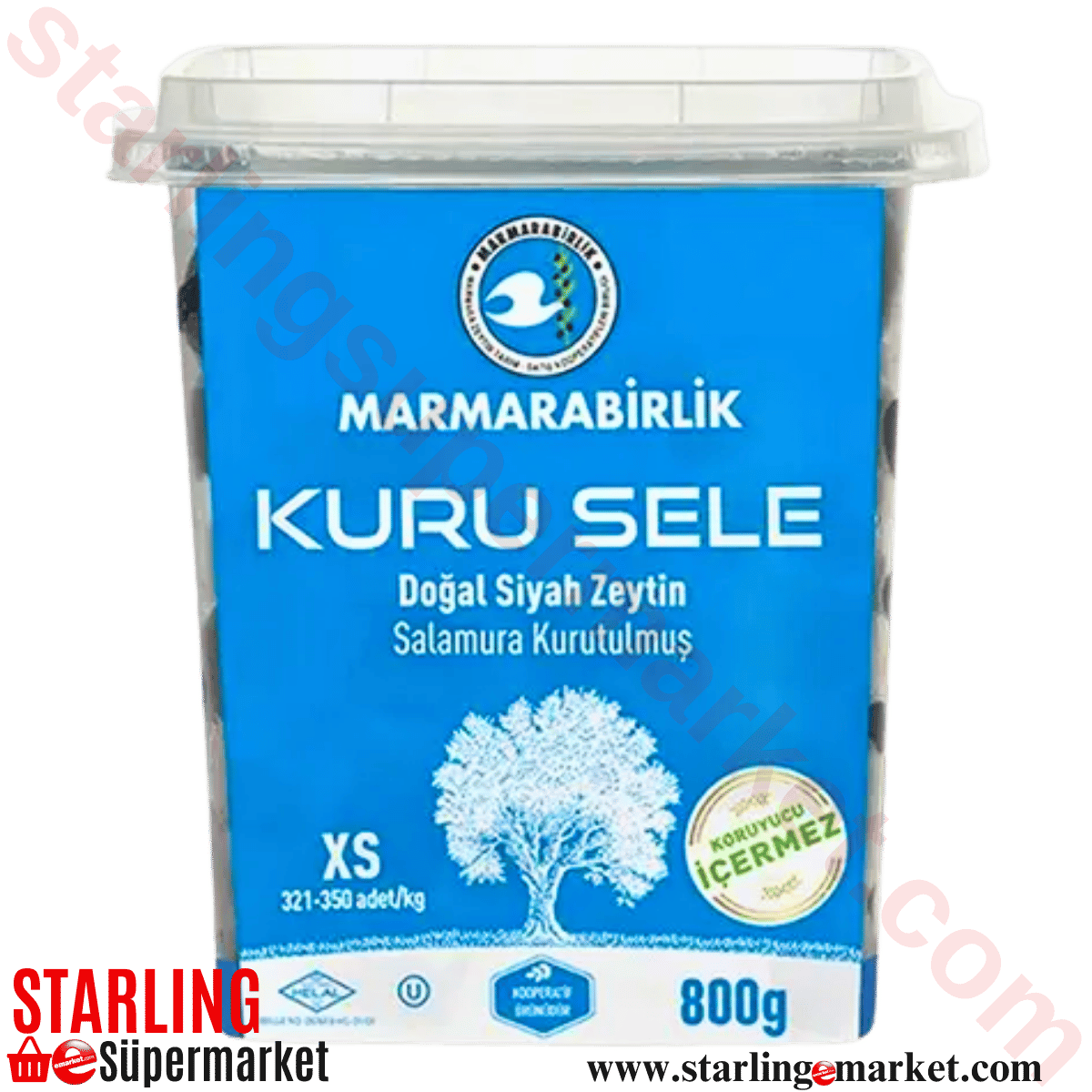 MARMARABIRLIK ZEYTIN KURU SELE EXTRA XS 800 G