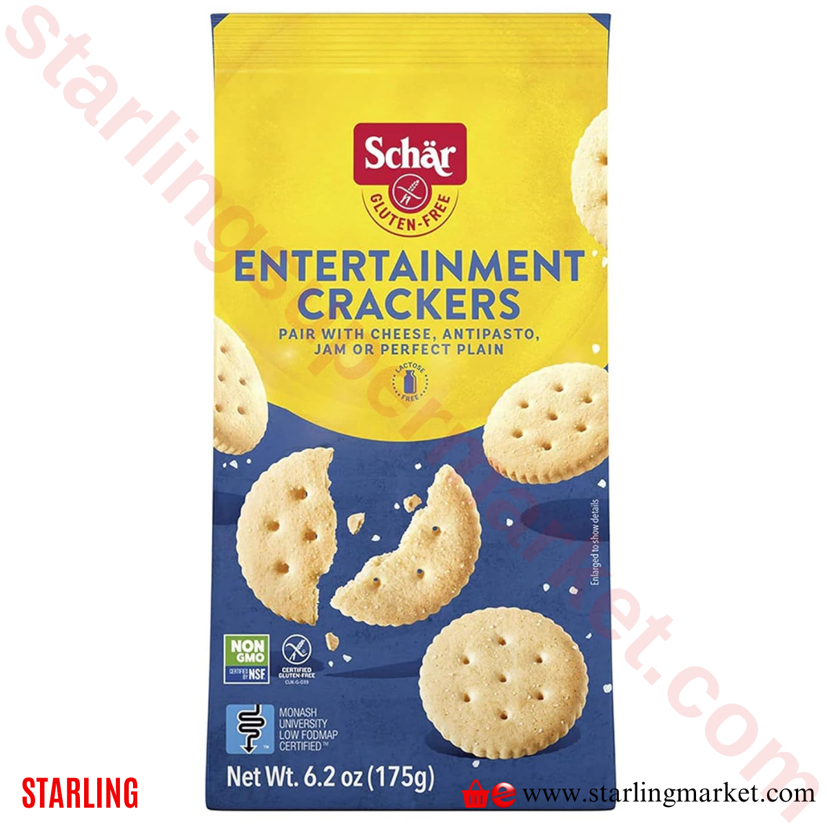 SCHAR CRACKERS SALTI GLUTEN FREE 175 G