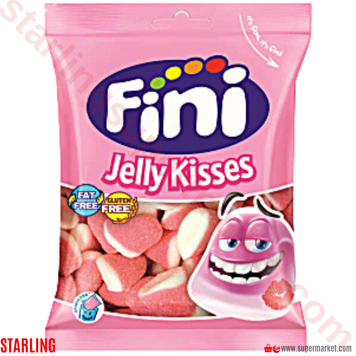 FINI JELLY STRAWBERRY KISSES 90 G