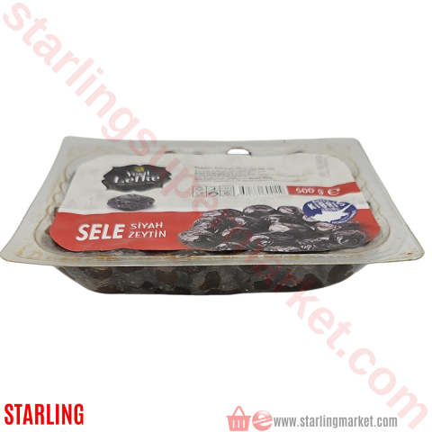 YESIL LEFKE ZEYTIN SIYAH SELE 500 G