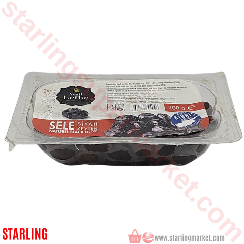 YESIL LEFKE ZEYTIN SIYAH SELE 200 G