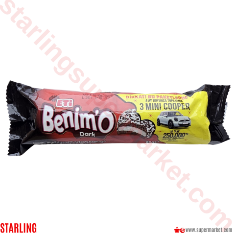 ETI BENIMO BITTER CIKOLATALI 80 G