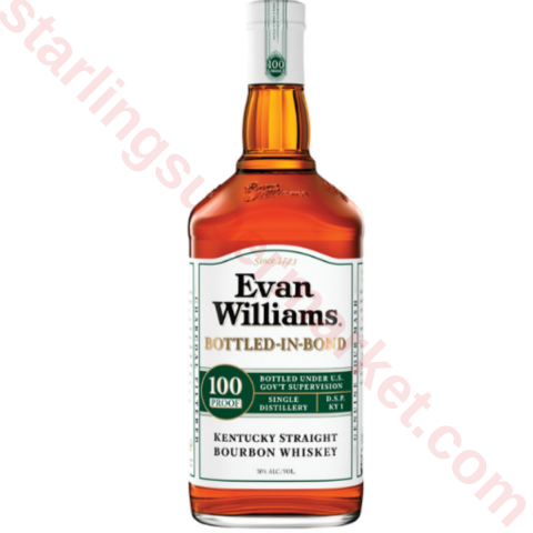 EVAN WILLIAMS WHITE BOURBON WHISKEY 75 CL